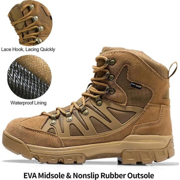 Men\'s Waterproof Tactical Hiking Boots Military Work Boots Combat Boots main image 4